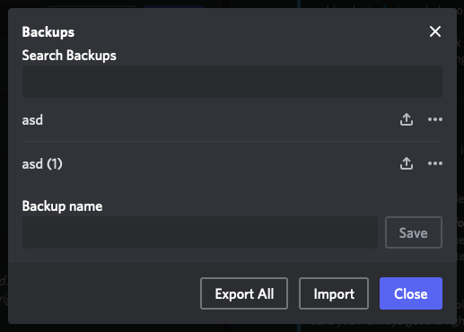 Discohook message backups